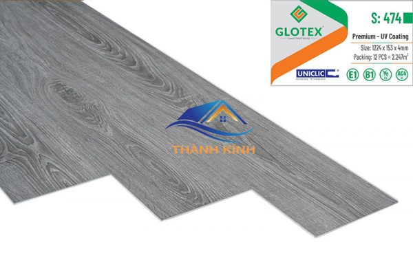 Sàn nhựa hèm khóa Glotex S: 474