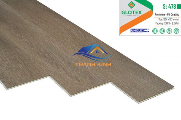 Sàn nhựa hèm khóa Glotex S: 478