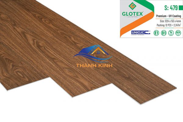 Sàn nhựa hèm khóa Glotex S: 479