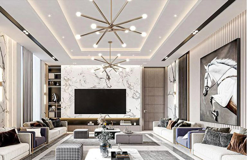 Hướng Dẫn Kết Hợp Trần Thạch Cao Với đèn Trang Trí Tinh Tế, Sang Trọng