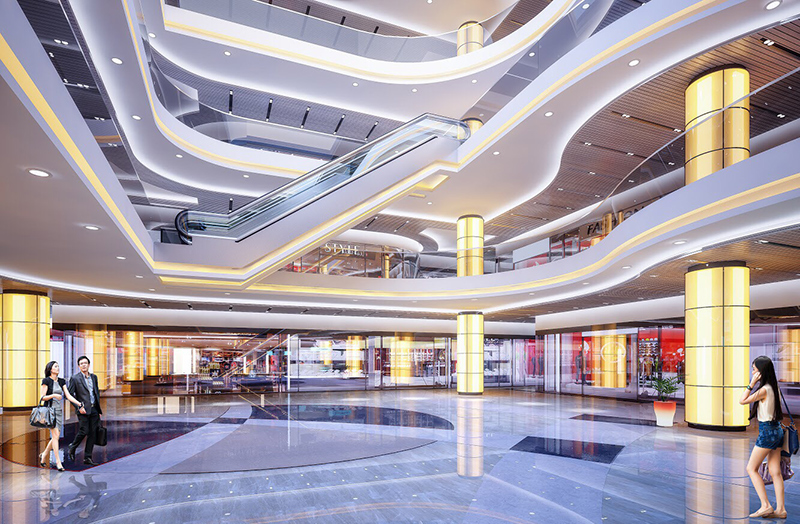 Trần Thạch Cao Giật Cấp đẹp Cho Trung Tâm Thương Mại 1