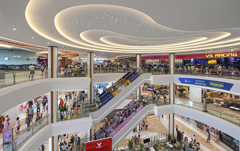 Trần Thạch Cao Giật Cấp đẹp Cho Trung Tâm Thương Mại 2