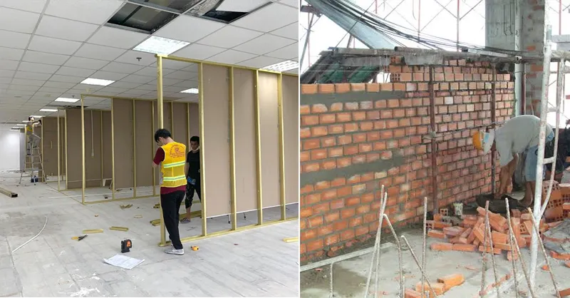 Vách Thạch Cao Và Tường Gạch Khác Nhau Như Thế Nào